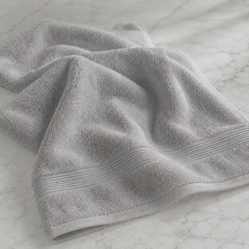 Turkish Cotton 6-Piece Towel Set - Stone Grey